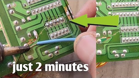"How to Repair a Broken Circuit Board Using a Soldering Iron in Just 2 Minutes"