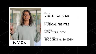 NYFA x The College Tour · VIOLET AHMAD