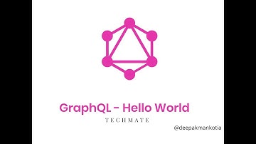 GrqphQL - Hello World - #1 Graphql Tutorial Series