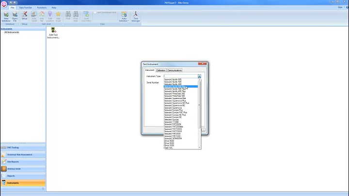 How to add a test instrument to PATGuard 3