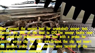automotive oscilloscope test of crankshaft sensor & camshaft sensor
