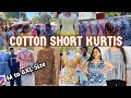 Plus size cotton short kurti only rs250  best place for short kurti in dadar  street shopping