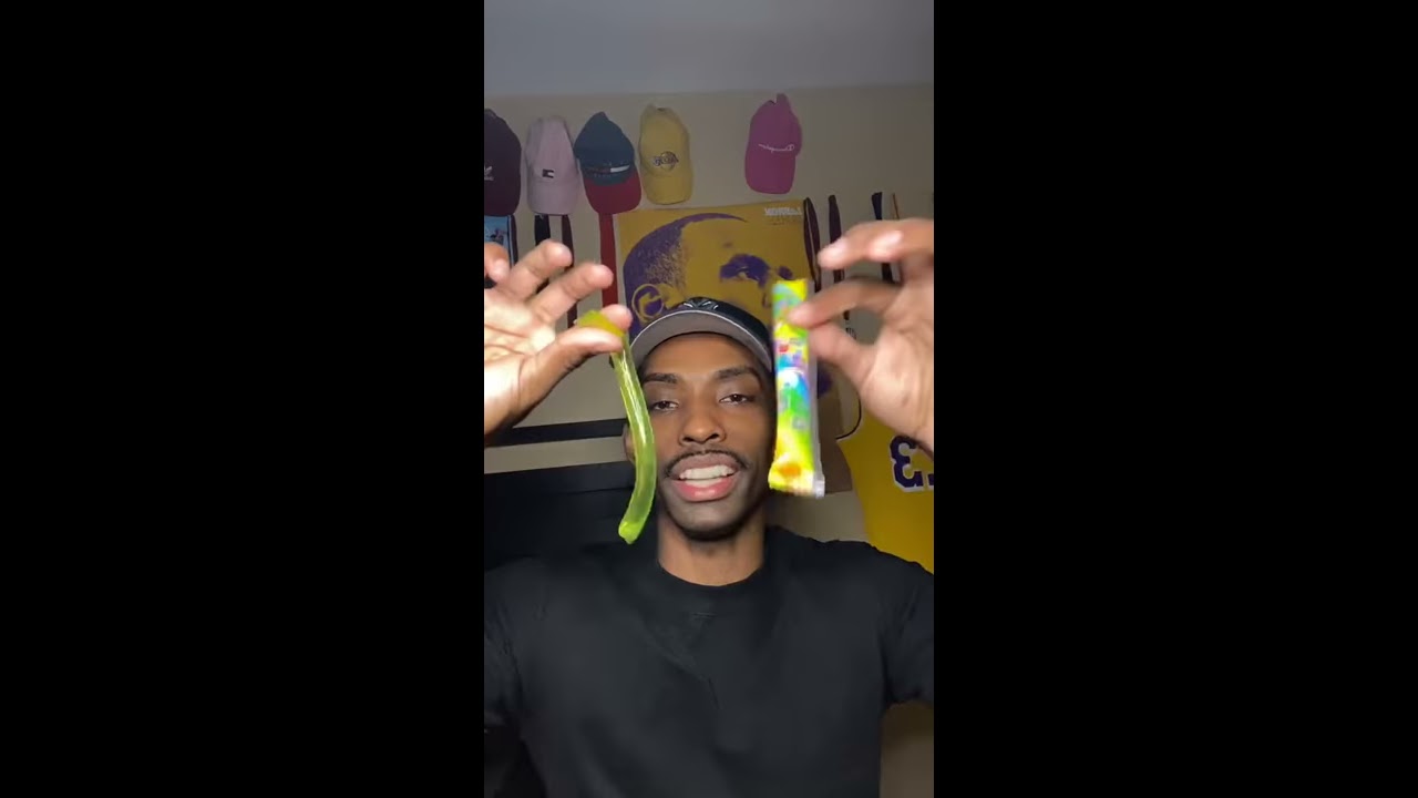 Guy Tries To Use A Jello Straw And It Goes Wrong 