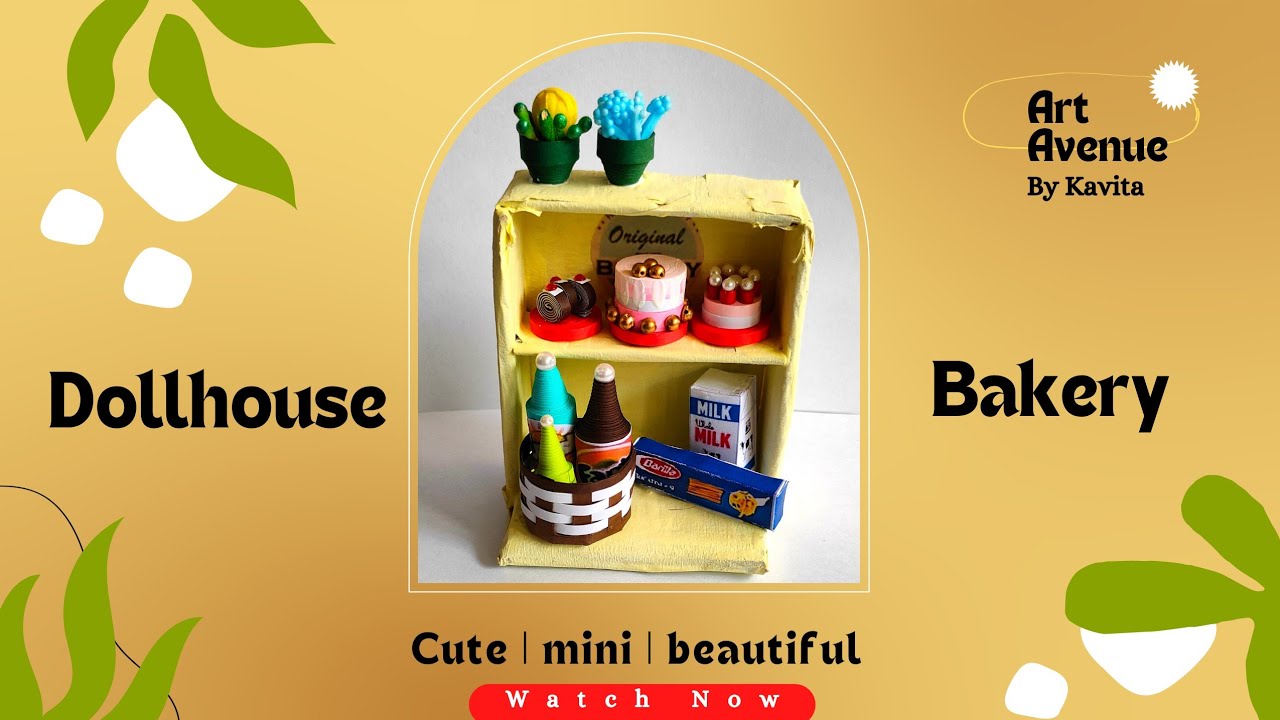Quilled Miniature Dollhouse Bakery Quilled Miniature miniature