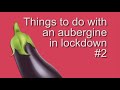 Things to do with an aubergine during lockdown #2