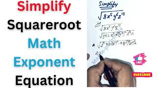 Simplified Math With Square Roots Find The Value Of X Ll Math Olympiad