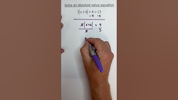 Solve an Absolute Value Equation 2 #maths #mathinstruction #algebra