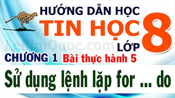 🐆 Hướng Dẫn Học Tin Học Lớp 8 🐆 Chương 1: Lập trình đơn giản 🐆 Bài thực hành 5