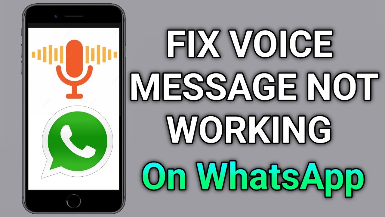How to Fix WhatsApp Voice Message Problems on iPhone & Android (2025 ...