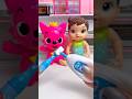 ASMR Unboxing Doll &amp; Pinkfong Bath Set Toy | Satisfying Toy Play #shorts