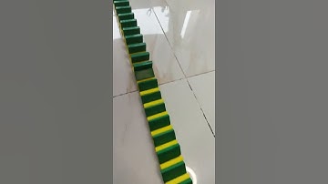 Small but satisfying domino setup #shorts