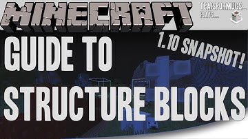 STRUCTURE BLOCKS!! :: Quick In-Depth Guide/Tutorial - Minecraft 1.10 Snapshot 16w20a!