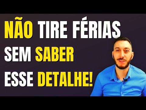 Vídeo: Como Tirar Férias Sem Dispensa