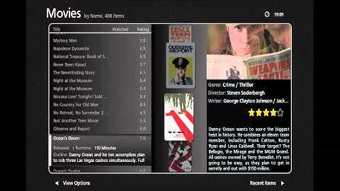 XBMC Simplicty Skin Demonstration