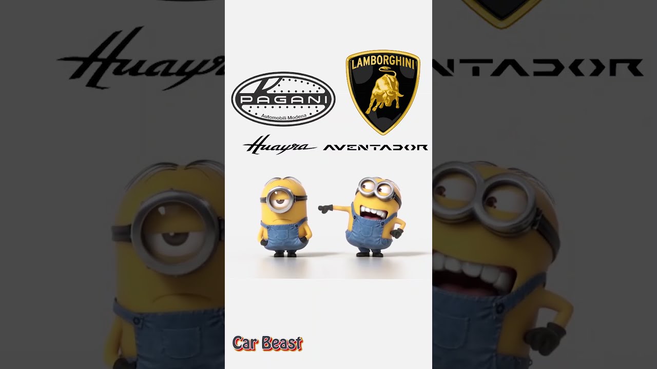 Lamborghini Aventador SVJ Vs Pagani Huayra Minions Style Comparison Trending Tiktok