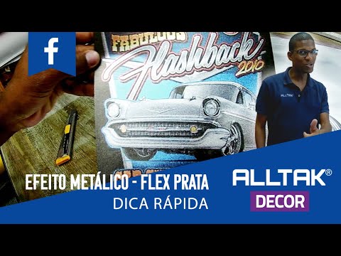 EFEITO METÁLICO | DICA RÁPIDA | FLEX PRATA EFEITO METÁLICO | DICA RÁPIDA | FLEX PRATA