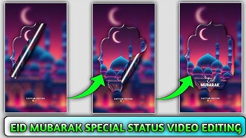 EID MUBARAK SPECIAL STATUS VIDEO EDITING ALIGHT MOTION || Eid Mubarak ka video editing #eidmubarak
