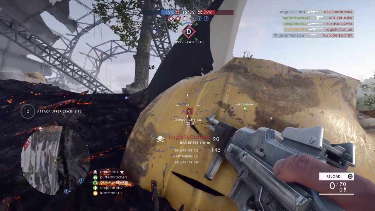 Battlefield 1: The Best Support Gun BAR Storm, NEW Giant‘s shadow Map