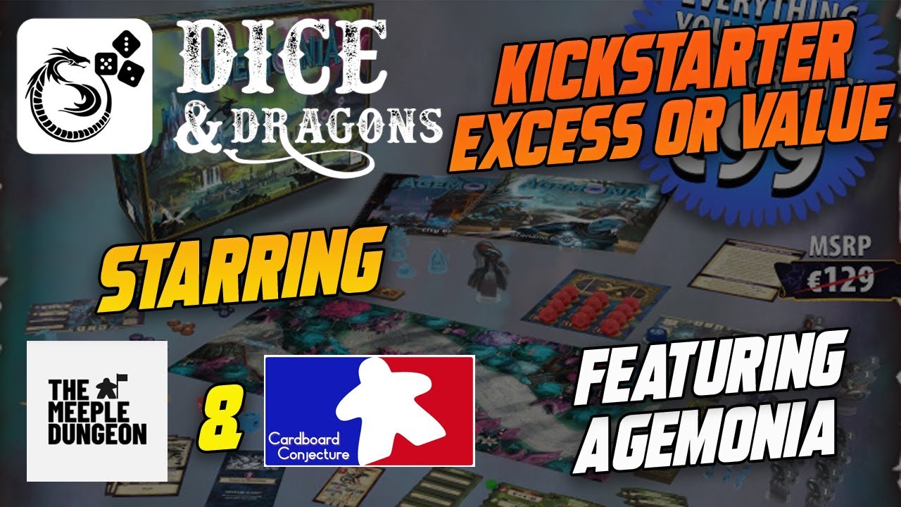 Dice and Dragons Kickstarter Excess or Value Agemonia YouTube