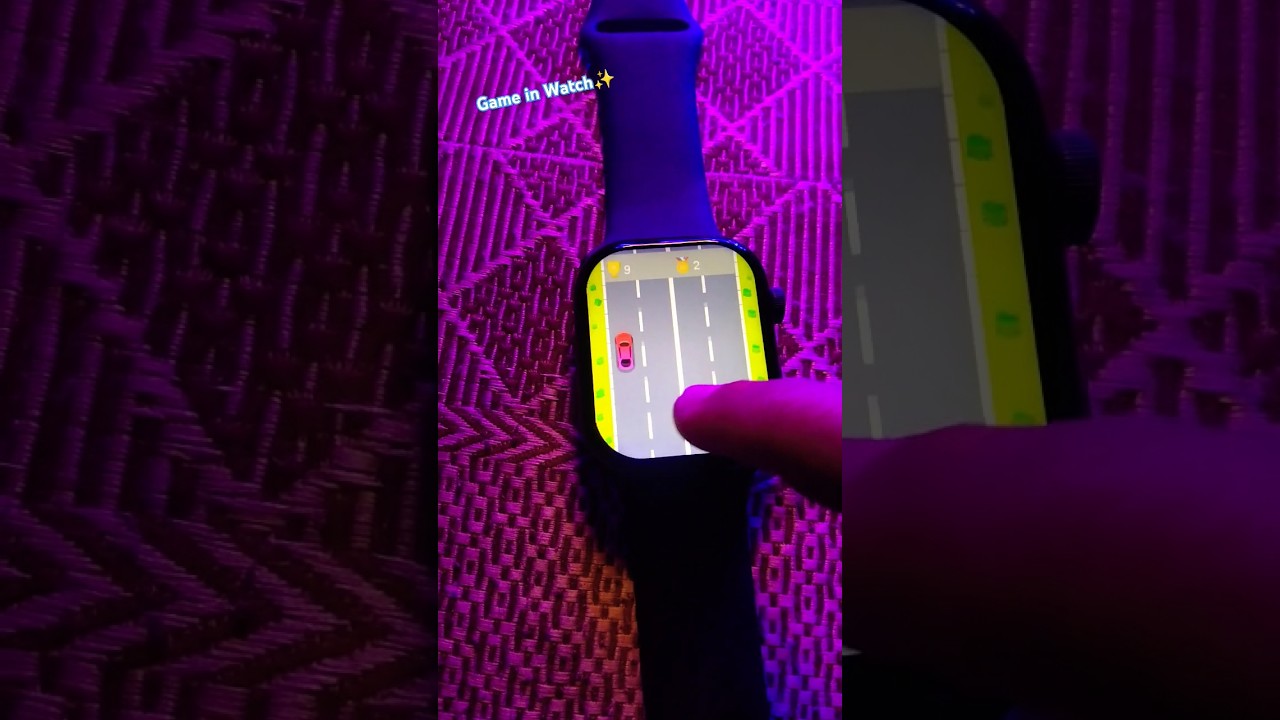 Car Rush Game in Smartwatch 🤯 Laxasfit Smartwatch 🤯💖 