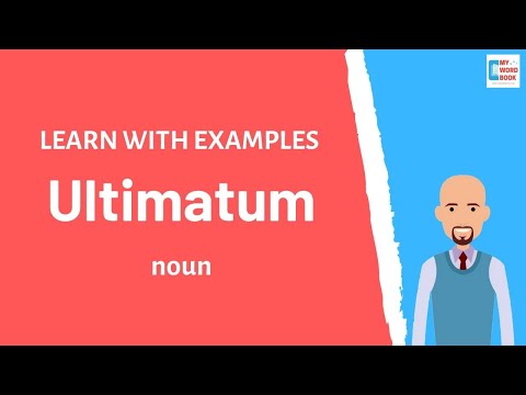 Ultimatum | Meaning with examples | Learn English | My Word Book