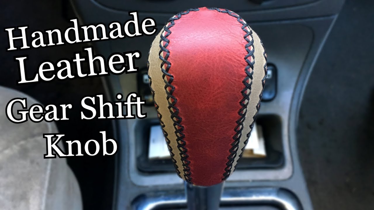 Leather Wrapping an Automatic Gear Shift Knob 