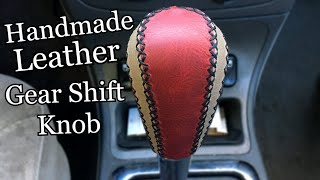 Leather Wrapping an Automatic Gear Shift Knob