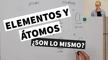 ¿Cuál es la diferencia entre el elemento y el átomo?