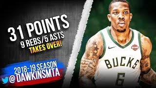 Eric Bledsoe Full Highlights 2019 03 01 Bucks Vs Lakers 31 Pts 9 Rebs 5 Asts Freedawkins