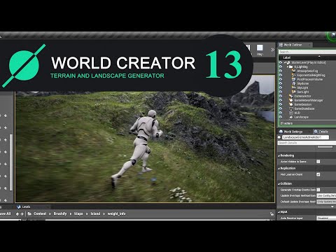 منشئ العالم 2. تصدير إلى Unreal Engine 4 + Brushify. الجزء الأول