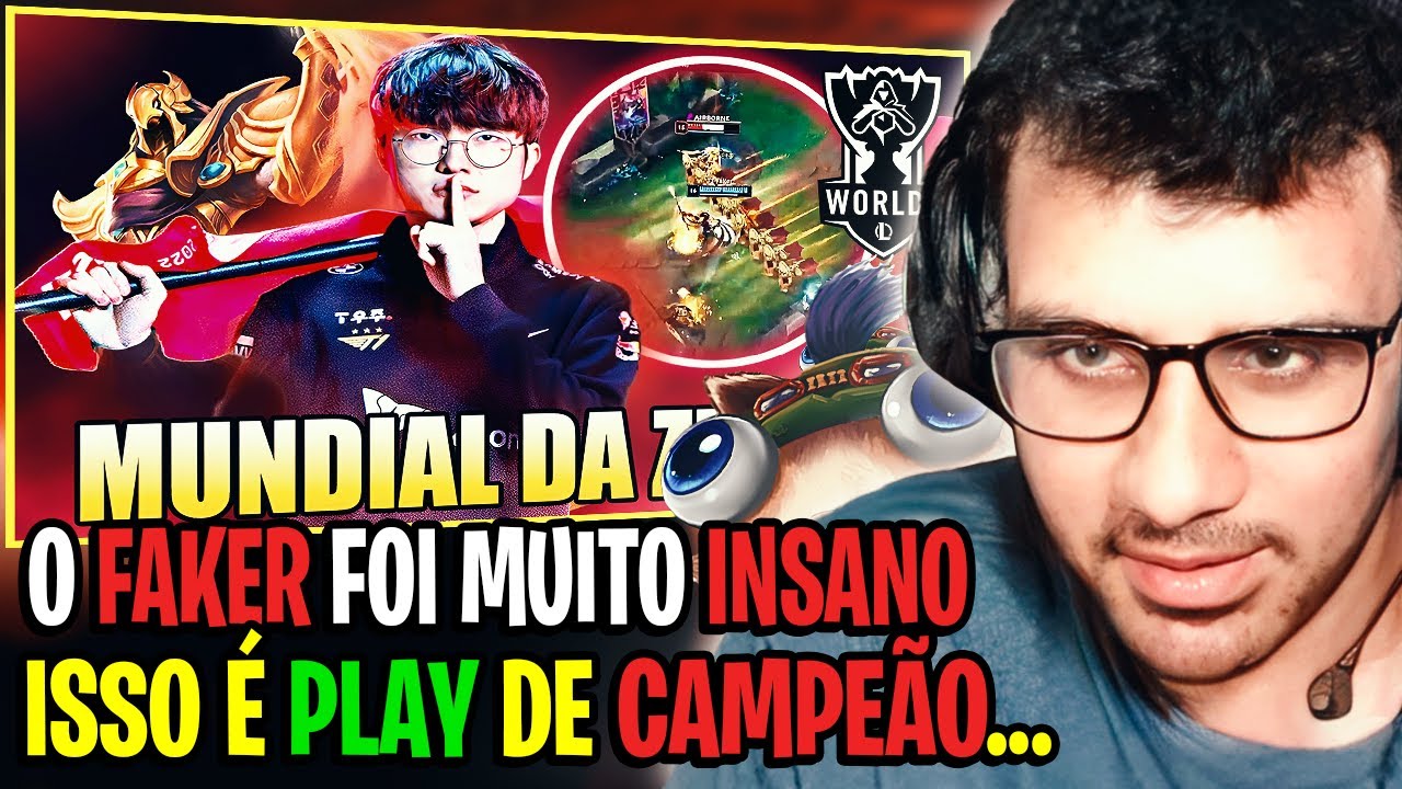 ABSOLUT REAGINDO AO BRONZIOCRE: "FAKER PROVANDO PORQUE é o MELHOR da HISTÓRIA - MUNDIAL DA ZUEIRA"
