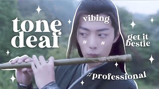 wei ying being tone deaf aka wei ying playing the flute shittily: the untamed