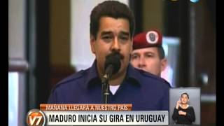 Visión 7: Maduro inicia su gira en Uruguay