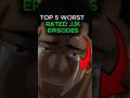 Ranking Top 5 WORST-RATED JJK Episodes #jujutsukaisen