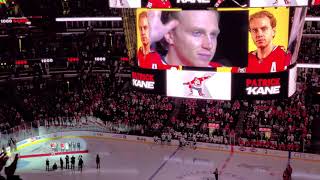 Patrick Kane 1000th NHL Game Celebration Chicago Blackhawks vs. Vancouver Canucks 10/21/21