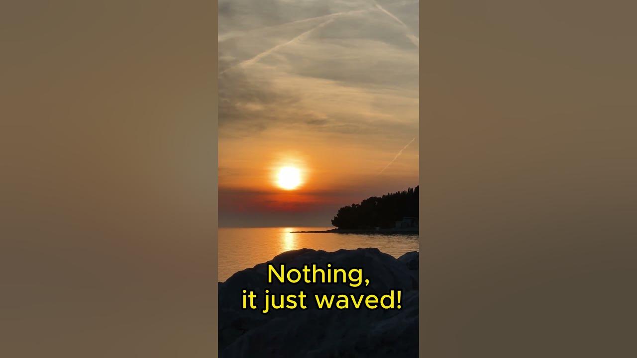 riddle What did the ocean say to the beach? YouTube