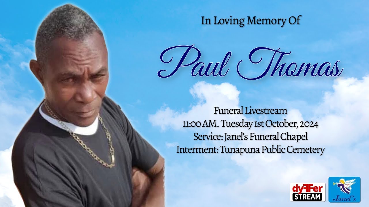Paul Thomas Funeral Livestream - YouTube
