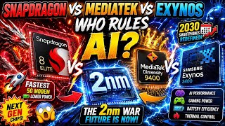 Snapdragon vs MediaTek vs Exynos Part-1: Who Wins the AI Smartphone Era? 🏆