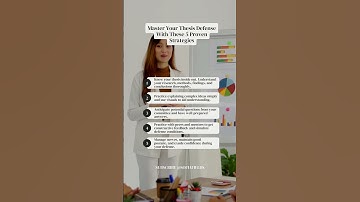 Master Your Thesis Defense With These 5 Proven Strategies🔥#shorts #dissertation #presentation