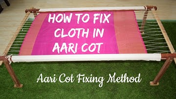How to fix Cloth in Aari Cot || 5ft X 3ft Aari Cot Fixing in Tamil || Aari cot available for sale