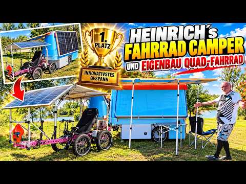 Quad bike and camper with standing height, he won an award!