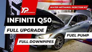 Infiniti Q50 VR30DDTT Performance Upgrades | Q50 Downpipes, Fuel Pump & Water Methanol Kit Installed