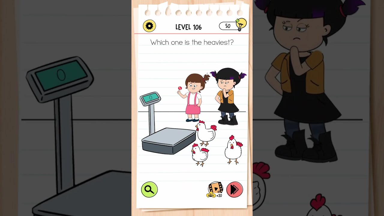 Brain Test 4: Tricky Friends - Level 106 Answer