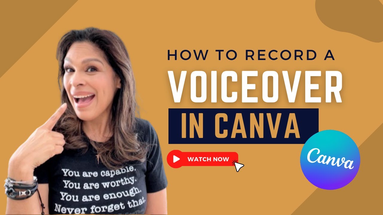 how to do a voice over on a canva presentation