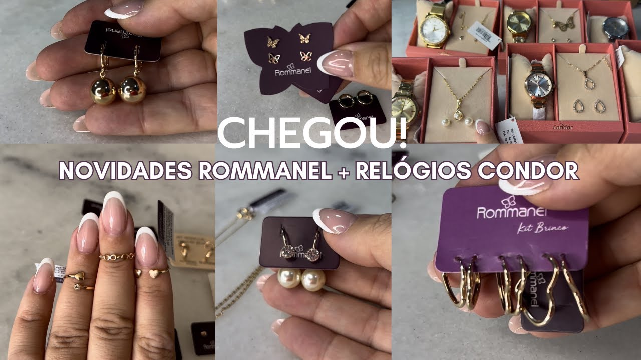 Primeiro Pedido de Dezembro: Semijoias Rommanel e Relógios Condor! Peças Incríveis!