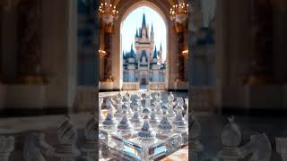 Crystal Chess Board with Floating Magic Lights