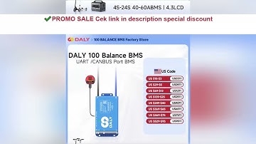 DALY 100 Smart BMS 4S 8S 12S 13S 14S 16S 17S 20S 24S Bluetooth APP Balance UART CANBUS RS485 40A 60A