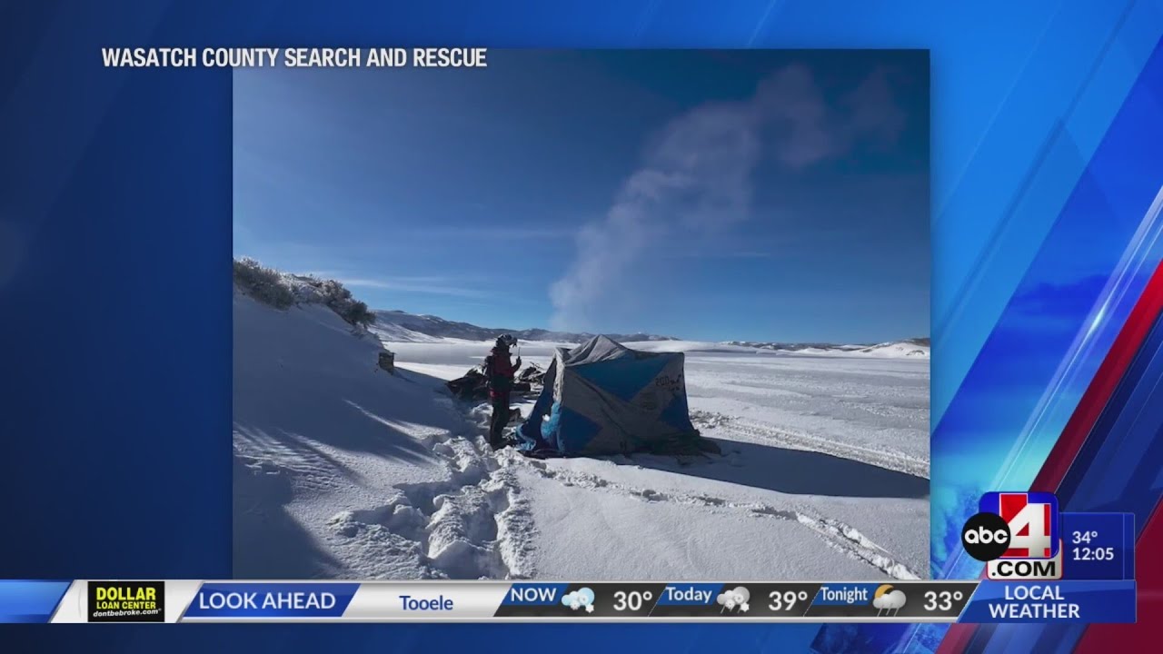 Search and Rescue help save a fisherman that fell through ice - YouTube