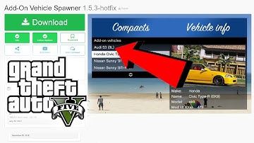 How to Install Add-On Vehicle Spawner 1.5.3 (2022) GTA 5 MODS