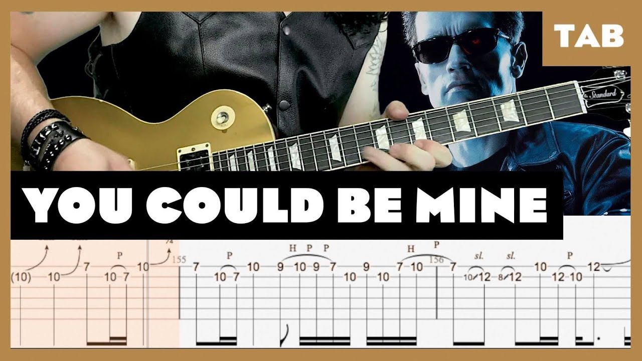 Guns N Roses   You Could Be Mine   Guitar Tab  Lesson  Cover  Tutorial